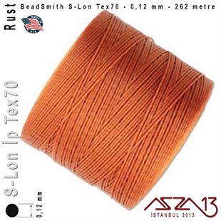 S-Lon Tex70 Micro - Rust - Kiremit - 0,12 mm Kalınlıkta İp / 262 metre