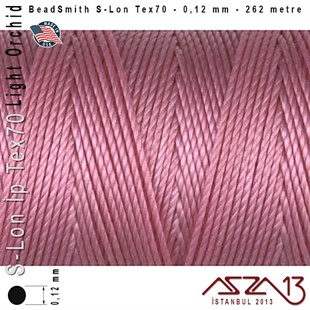 S-Lon Tex70 Micro - Light Orchid - Açık Orkide - 0,12 mm Kalınlıkta İp / 262 metre