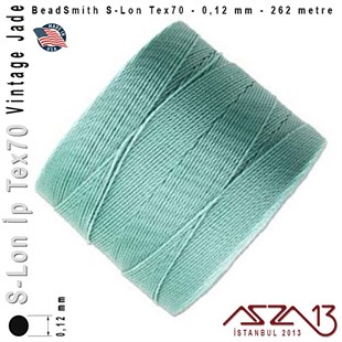 S-Lon Tex70 Micro - Vintage Jade - Yeşim - 0,12 mm Kalınlıkta İp / 262 metre