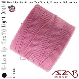 S-Lon Tex70 Micro - Light Orchid - Açık Orkide - 0,12 mm Kalınlıkta İp / 262 metre