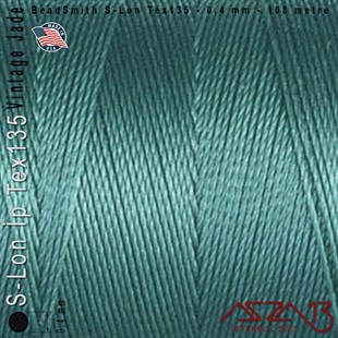 S-Lon Tex135 Fine - Vintage Jade - Yeşim - 0,4 mm Kalınlıkta İp / 108 metre