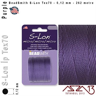S-Lon Tex70 Micro - Purple - Mor - 0,12 mm Kalınlıkta İp / 262 metre