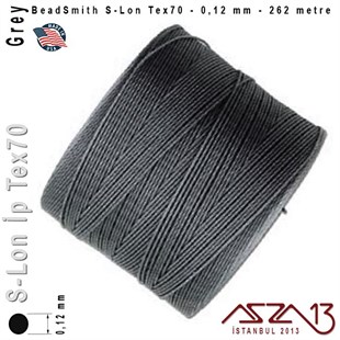 S-Lon Tex70 Micro - Grey - Gri - 0,12 mm Kalınlıkta İp / 262 metre