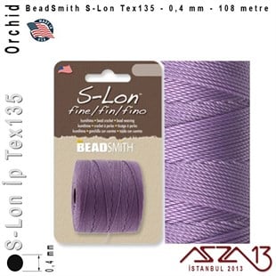 S-Lon Tex135 Fine - Orchid - Orkide - 0,4 mm Kalınlıkta İp / 108 metre