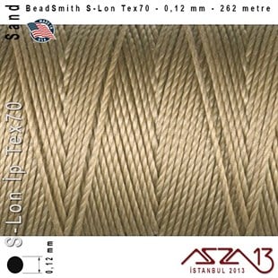 S-Lon Tex70 Micro - Sand - Kum - 0,12 mm Kalınlıkta İp / 262 metre