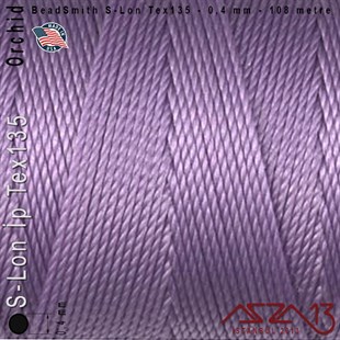 S-Lon Tex135 Fine - Orchid - Orkide - 0,4 mm Kalınlıkta İp / 108 metre