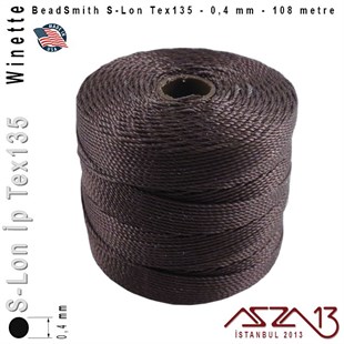 S-Lon Tex135 Fine - Winette - Şarap - 0,4 mm Kalınlıkta İp / 108 metre