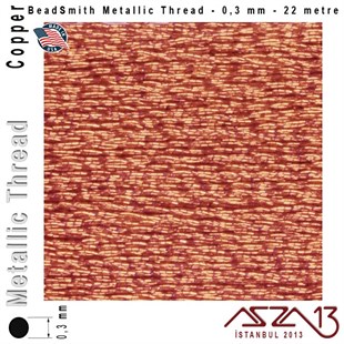 Metalik İp - Copper - Bakır - 0,30 mm Kalınlıkta İp / 22 metre