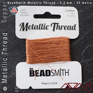 Metalik İp - Copper - Bakır - 0,30 mm Kalınlıkta İp / 22 metre