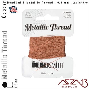 Metalik İp - Copper - Bakır - 0,30 mm Kalınlıkta İp / 22 metre