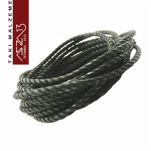 Doğal Pamuk, 2,00 mm Siyah Kordon / Paket İçeriği 3 m