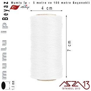 MG White, Megafil Extra Mumlu İp - 1,0 mm Kalınlıkta / 5 veya 100 metre