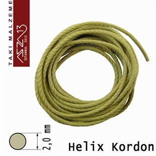 Doğal Pamuk, 2,00 mm Açık Haki Rengi Kordon / Paket İçeriği 3 m