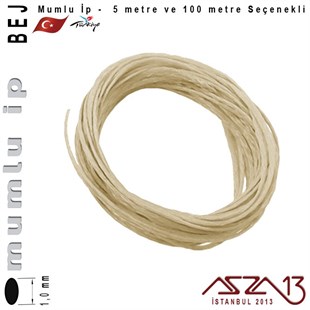 MG Beige, Megafil Extra Mumlu İp - 1,0 mm Kalınlıkta / 5 veya 100 metre
