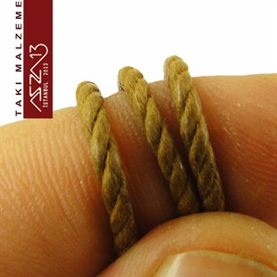 Doğal Pamuk, 2,00 mm Toprak Rengi Kordon / Paket İçeriği 3 m