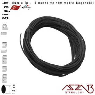 MG Black, Megafil Extra Mumlu İp - 1,0 mm Kalınlıkta / 5 veya 100 metre