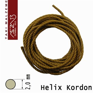 Doğal Pamuk, 2,00 mm Toprak Rengi Kordon / Paket İçeriği 3 m