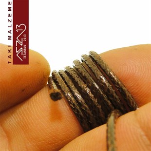 Yapay Deri 1,00 mm Kahverengi Kordon / Paket İçeriği 3 m