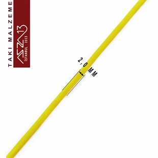 Sarı 2,00 mm Kauçuk Esnek Kordon / Paket İçeriği 1 m