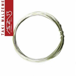 Gümüş Kaplamalı 3,0 m Uzunluğunda 50 Mikron (0,50 mm) Yumuşak Pirinç Tel / Paket İçeriği 1 Adet