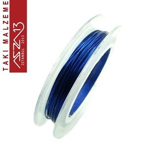 Kobalt Mavi Rengi 35 Mikron (0,35 mm) Emaye Kaplı Tel / Paket İçeriği 1 Adet
