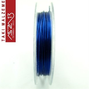 Kobalt Mavi Rengi 35 Mikron (0,35 mm) Emaye Kaplı Tel / Paket İçeriği 1 Adet