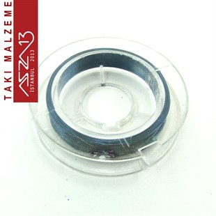 Petrol Mavi Rengi 35 Mikron (0,35 mm) Emaye Kaplı Tel / Paket İçeriği 1 Adet