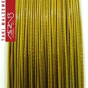 0.38 mm Altın Kaplamalı 100 Metre Çelik Tel / Paket İçeriği 1 Adet