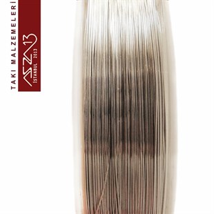 0.60 mm Gümüş Kaplamalı 3,5 m Metre Yumuşak Pirinç Tel