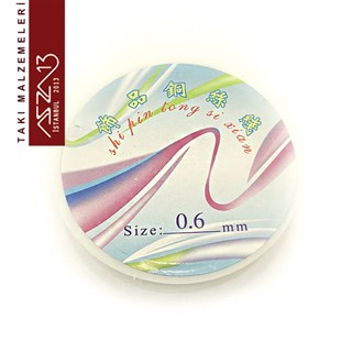 0.60 mm Gümüş Kaplamalı 3,5 m Metre Yumuşak Pirinç Tel