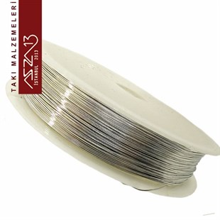 0.60 mm Gümüş Kaplamalı 3,5 m Metre Yumuşak Pirinç Tel