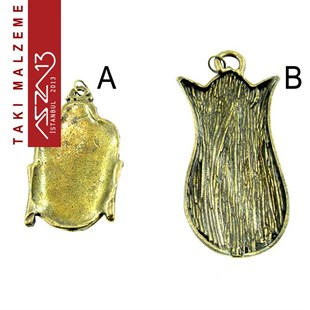 Antik Pirinç Kaplamalı Ramses ve Lale / Paket İçeriği 1 Adet