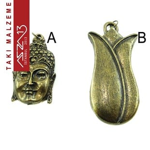 Antik Pirinç Kaplamalı Ramses ve Lale / Paket İçeriği 1 Adet