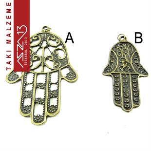Antik Pirinç Kaplamalı Fatimanın Eli / Paket İçeriği 1 Adet
