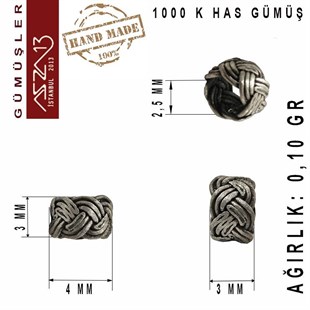 3x4 mm Şarnel 1000K Eskitilmiş Gümüş Kazaziye Sürgü / Paket İçeriği 1Adet