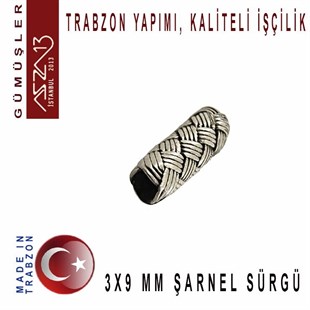 3x9 mm Şarnel 1000K Eskitilmiş Gümüş Kazaziye Sürgü / Paket İçeriği 1Adet