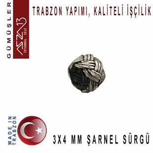 3x4 mm Şarnel 1000K Eskitilmiş Gümüş Kazaziye Sürgü / Paket İçeriği 1Adet