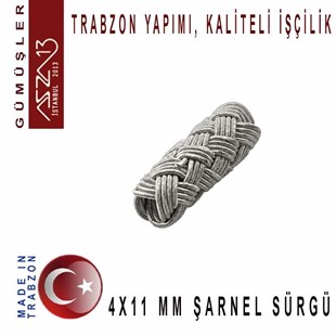4x11 mm Şarnel 1000K Gümüş Kazaziye Sürgü / Paket İçeriği 1Adet