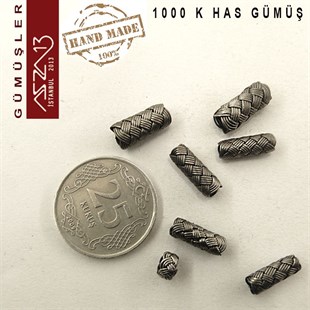 5x13 mm Şarnel 1000K Eskitilmiş Gümüş Kazaziye Sürgü / Paket İçeriği 1Adet