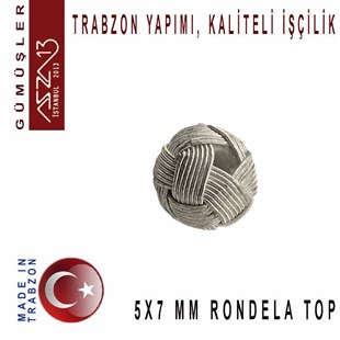 5x7 mm Çaplarında 1000K Gümüş Kazaziye Top / Paket İçeriği 1 Adet
