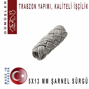 5x13 mm Şarnel 1000K Gümüş Kazaziye Sürgü / Paket İçeriği 1Adet