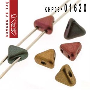 Kheops Par Puca 6 mm Metallic Iris (M. Iris) Boncuk (01620) / Paket İçeriği 65 Adet (9 Gr)