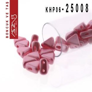 Kheops Par Puca 6 mm P. Pink (Pastel Pembe) Boncuk (25008) / Paket İçeriği 65 Adet (9 Gr)