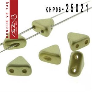 Kheops Par Puca 6 mm Pastel Lime (Pastel Limon Yeşili) Boncuk (25021) / Paket İçeriği 65 Adet (9 Gr)
