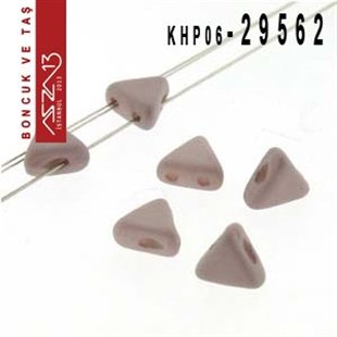 Kheops Par Puca 6 mm Opaque Lt. Amethyst Silk Matt (İpek Mat Opak A. Ametis) Boncuk (29562) / Paket İçeriği 65 Adet (9 Gr)