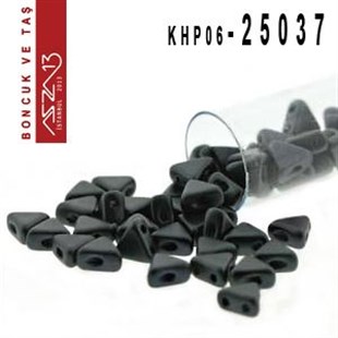 Kheops Par Puca 6 mm Pastel Dark Grey Hematite (Pastel Hematit) Boncuk (25037) / Paket İçeriği 65 Adet (9 Gr)