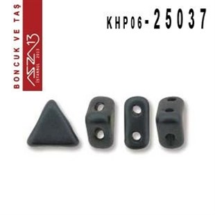 Kheops Par Puca 6 mm Pastel Dark Grey Hematite (Pastel Hematit) Boncuk (25037) / Paket İçeriği 65 Adet (9 Gr)