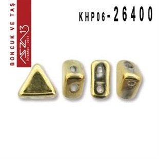 Kheops Par Puca 6 mm Full Dorado (Dorado Altın) Boncuk (26400) / Paket İçeriği 65 Adet (9 Gr)