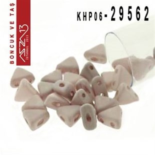 Kheops Par Puca 6 mm Opaque Lt. Amethyst Silk Matt (İpek Mat Opak A. Ametis) Boncuk (29562) / Paket İçeriği 65 Adet (9 Gr)