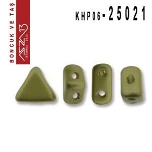 Kheops Par Puca 6 mm Pastel Lime (Pastel Limon Yeşili) Boncuk (25021) / Paket İçeriği 65 Adet (9 Gr)